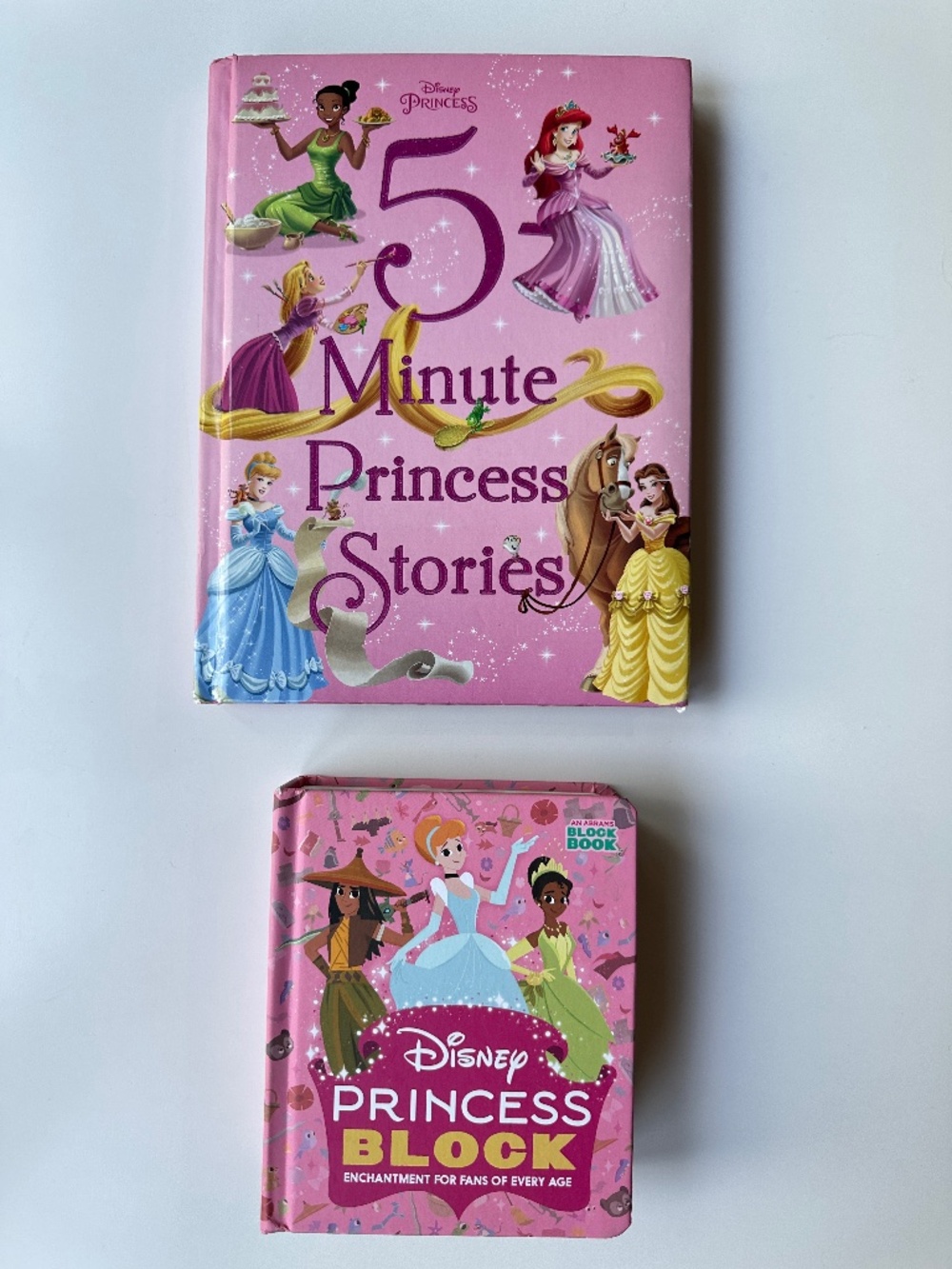 Kids Girls Disney Princess 5-minutes Hard Cover Story Book Block Book